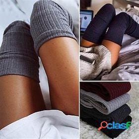 Womens Stockings Thigh-High Crimping Socks Tights Thermal