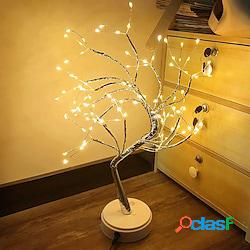 luce notturna a led da tavolo albero bonsai luce con 108 led