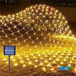 rete solare rete fata luce stringa 1,5 m x 1,5 m 96 led 8