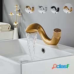 rubinetto lavabo bagno - cascata finiture nichel spazzolato