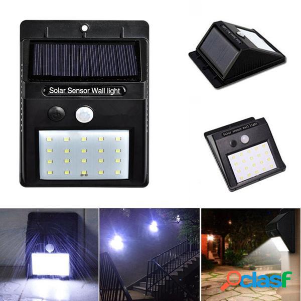 solare Potenza 20 LED Sensore di movimento PIR Lampada da