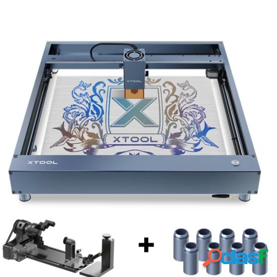 xTool D1 Pro 20W Laser Incisore con rialzi e rullo rotante