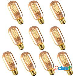 10 pz 40 w edison vintage lampadina a incandescenza