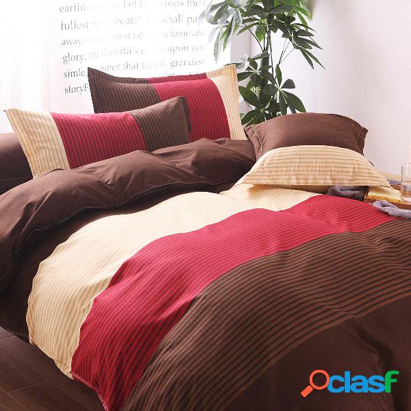 3 pezzi set di biancheria da letto Federa copripiumino stile