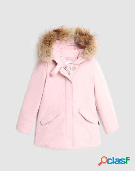 Arctic Parka Luxury rosa con pelliccia in procione