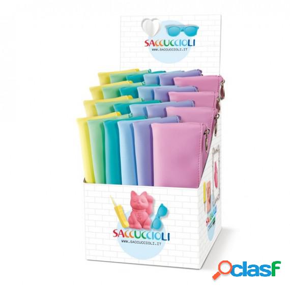 Bustina Saccuccioli Glam Pastel - 21 x 6 cm - colori