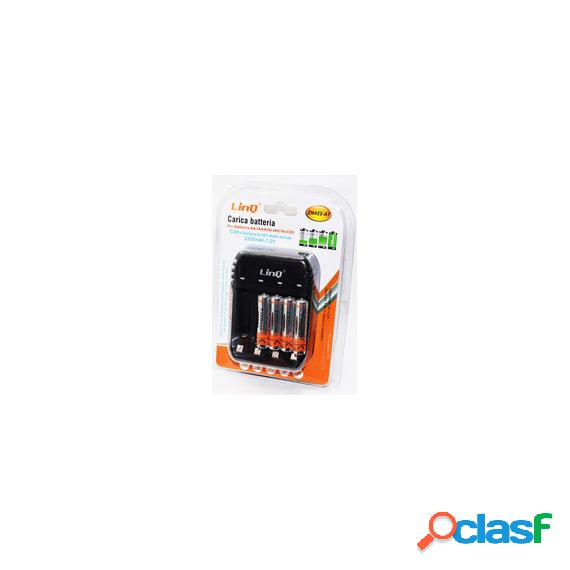 Caricabatterie Linq Zn422-A7 Aa + Aaa Con 4 Ministilo