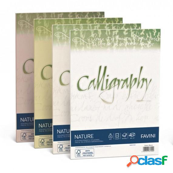 Carta Calligraphy Nature - A4 - 250 gr - mandorla - Favini -