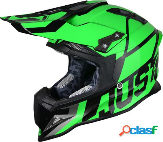 Casco cross Just1 J12 Unit in carbonio Verde