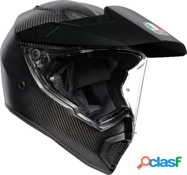 Casco integrale touring AGV AX9 PLK MONO in carbonio nero