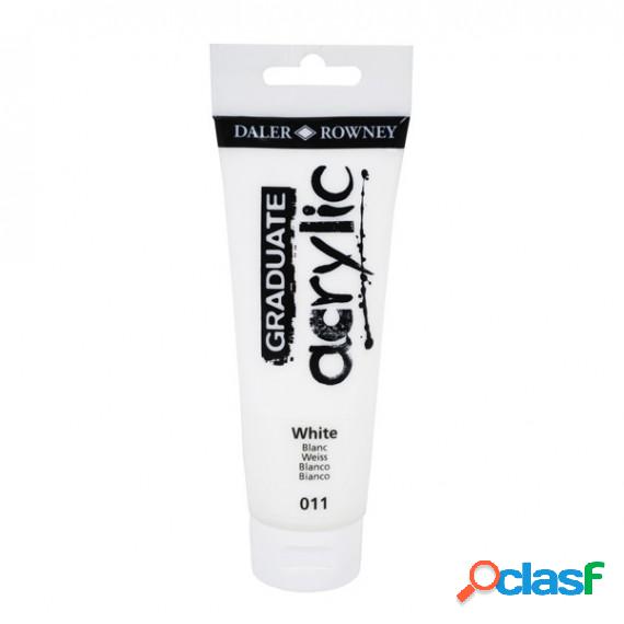 Colore acrilico fine Graduate - 120 ml - bianco - Daler