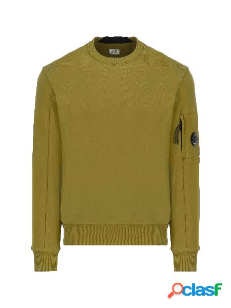 Diagonal Raised Fleece Crew Neck Sweatshirt