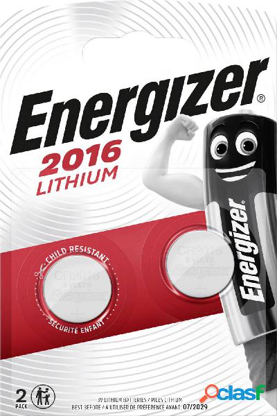 Energizer CR2016 Batteria a bottone CR 2016 Litio 90 mAh 3 V