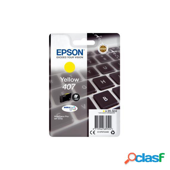 Epson 407 Gialla C13T07U440 Cartuccia Originale Per Epson