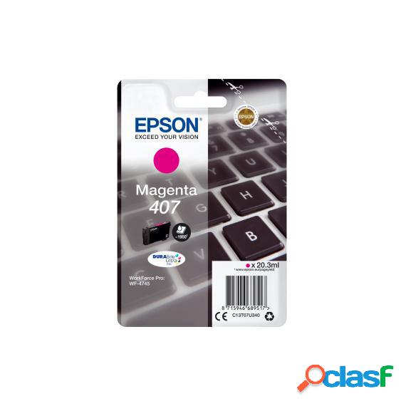 Epson 407 Magenta C13T07U340 Cartuccia Originale Per Epson