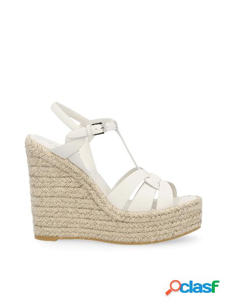 Espadrillas Con Zeppa Tribute In Morbida Pelle