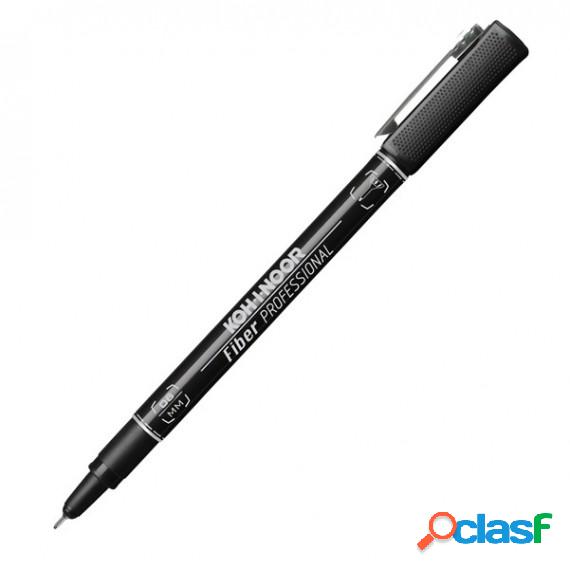 Fineliner Professional Fiber - 0,6mm - nero - Koh-I-Noor