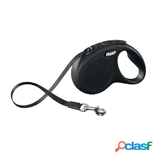 Flexi Guinzaglio New Classic Med/Large 5mt Fettuccia Nero