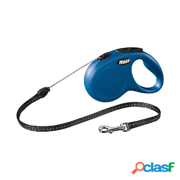 Flexi Guinzaglio New Classic Small 5mt Corda Blu
