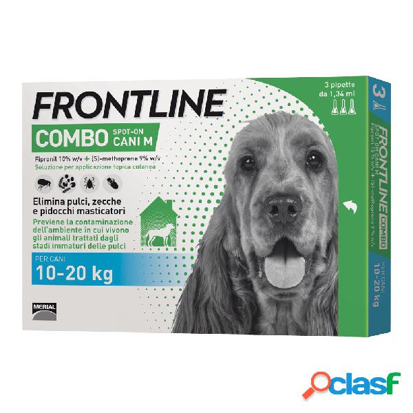 Frontline Combo Spot-On cane medio 10-20 kg 3 pipette