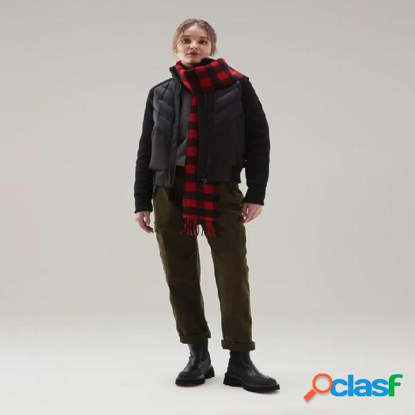 Giacca Bomber Suffolk nero in tessuto tecnico con maniche