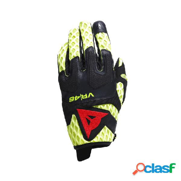 Guanti moto Dainese VR46 Talent Nero Giallo Fluo Rosso