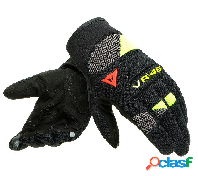 Guanti moto estivi Dainese Vr46 Curb Short Nero Antracite