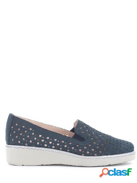 Io Donna Mocassini in nabuk traforato, 12338 2660 - Blue