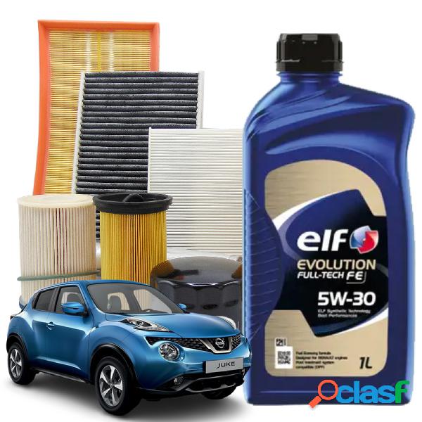 Kit tagliando per Nissan Juke F.15 1.5 dCi + olio ELF5W30