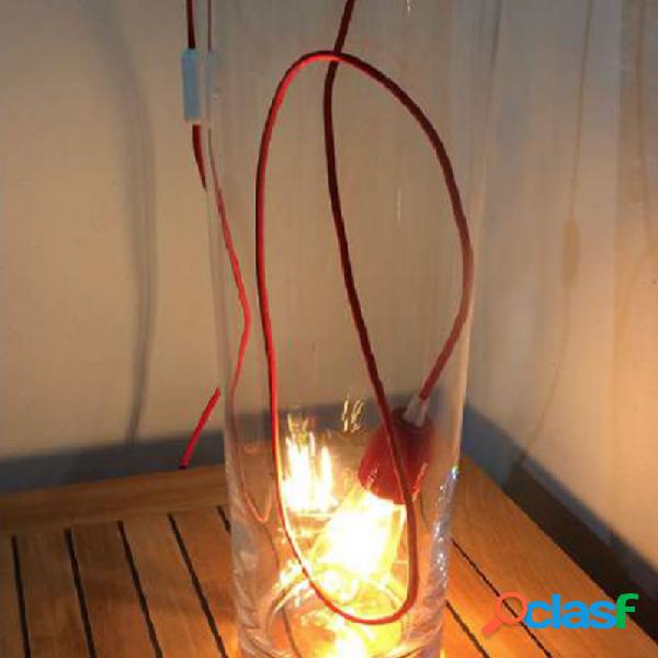 Lampada Spinello Ceramico Rosso Fuoco E27 - Lampade a