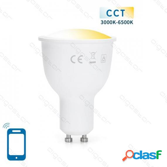 Lampadina Smart Led Gu10 5W Wifi Cct 3000K-6500K 400 Lumen