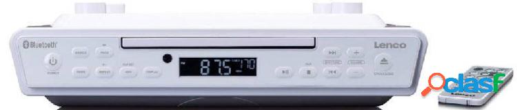Lenco KCR-150WH Radio da cucina FM Bluetooth, CD Bianco