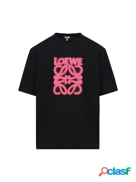 Loewe T-shirt Neon In Cotone