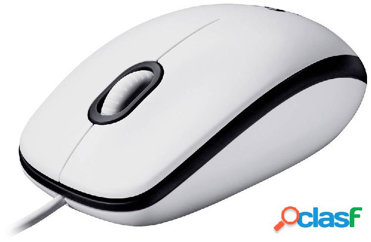 Logitech M100 Mouse USB Ottico Bianco 3 Tasti 1000 dpi