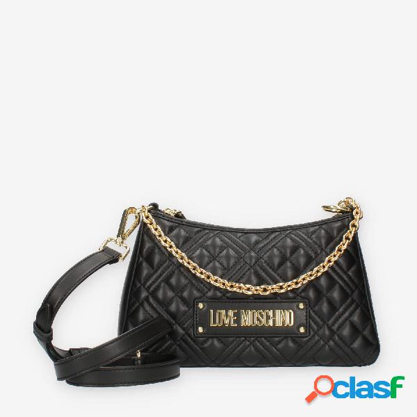 Love Moschino Quilted Borsetta a tracolla nera
