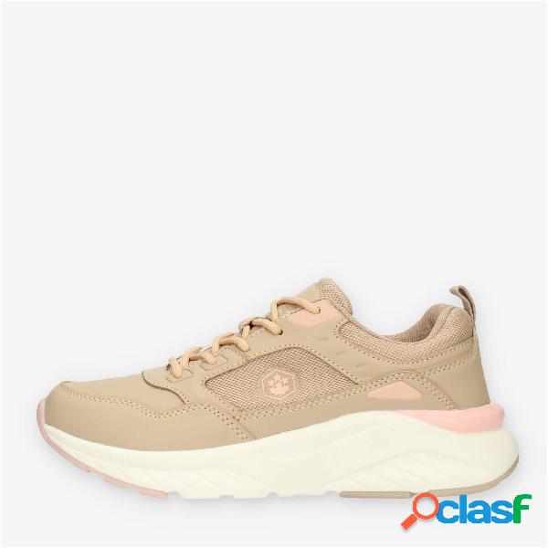 Lumberjack Number Sneakers beige con Memory Foam