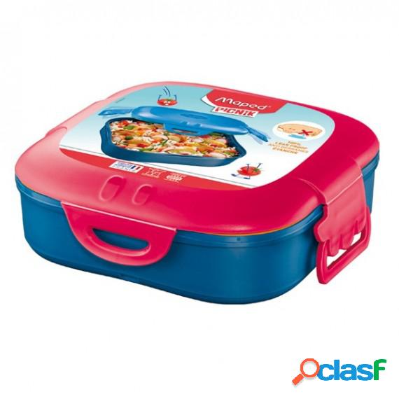 Lunch box Picnick Concept - 1 scompartimento - rosa corallo
