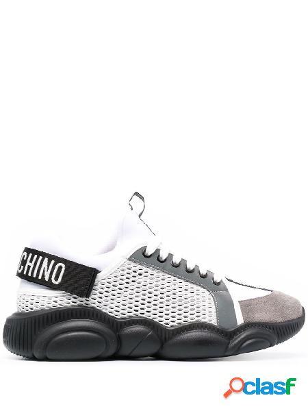 MOSCHINO SNEAKERS UOMO MB15133G1CGJ110A PELLE BIANCO