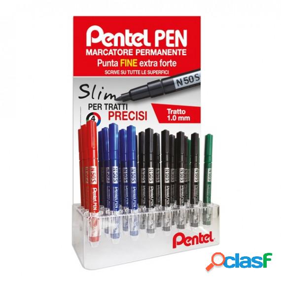 Marcatore Permanente Pen Slim - colori assortiti - Pentel -