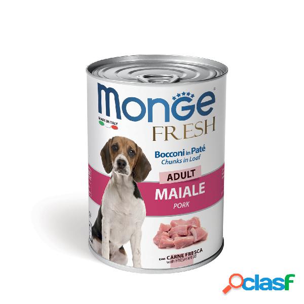 Monge Fresh Dog Adult Bocconi in Paté con Maiale 400 gr