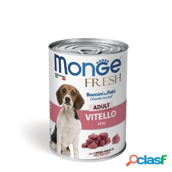 Monge Fresh Dog Adult Bocconi in Paté con Vitello 400 gr