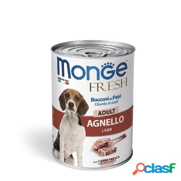 Monge Fresh Dog Adult Bocconi in paté con Agnello 400 gr