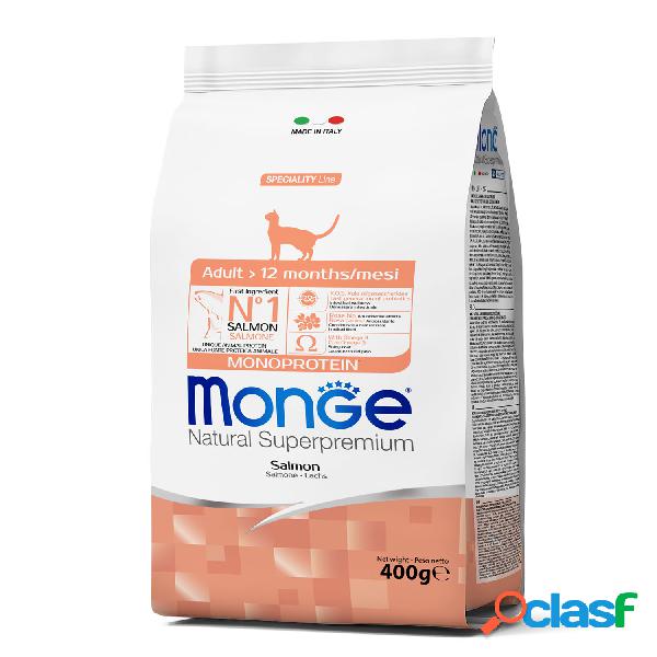 Monge Natural Superpremium Cat Adult Monoprotein Salmone 400