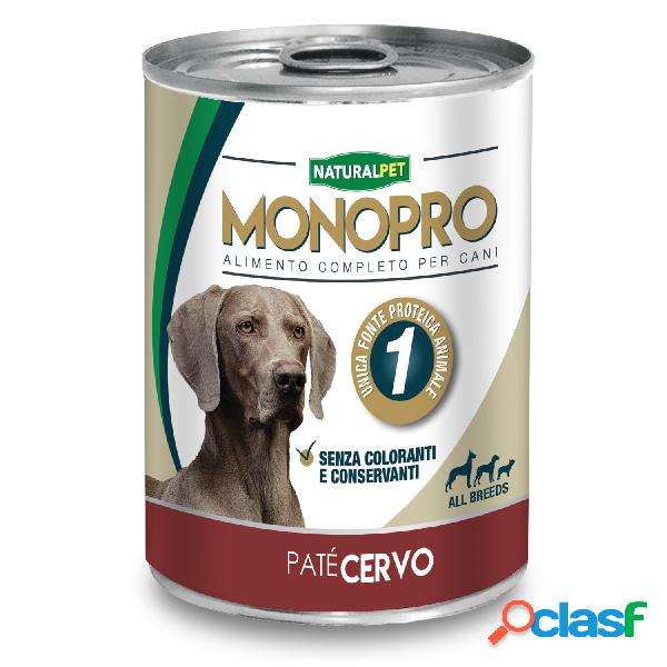 Naturalpet Dog Paté Monopro Cervo con Patate 400 gr