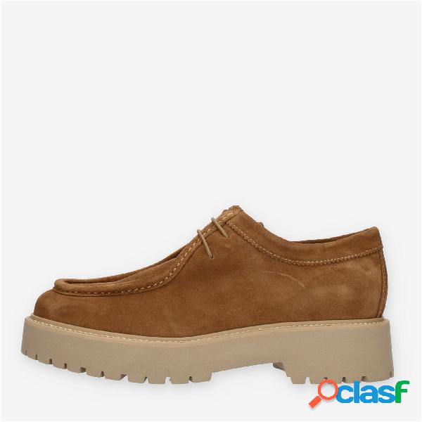Nero Giardini Scarpe stringate da donna beige con fondo