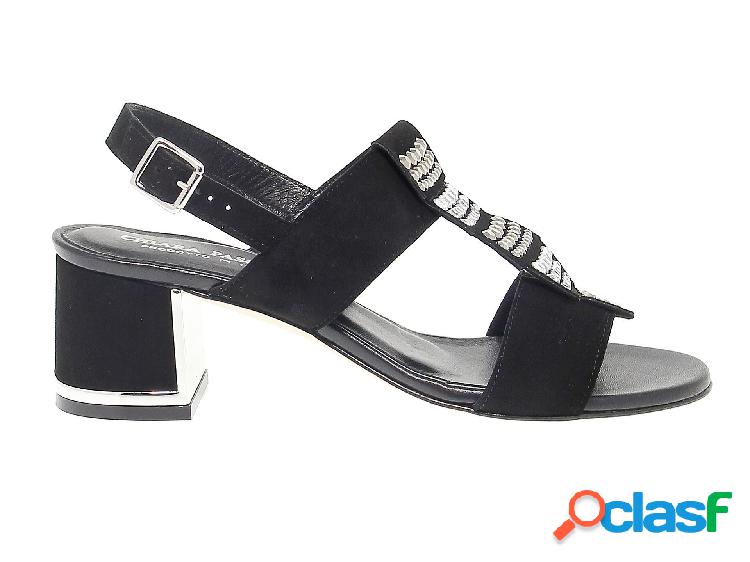 PASQUINI CALZATURE SANDALI DONNA PASQU2149 CAMOSCIO NERO