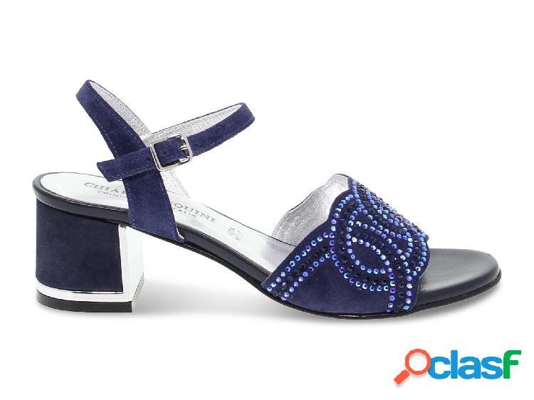 PASQUINI CALZATURE SANDALI DONNA PASQU2235BLUE CAMOSCIO BLU