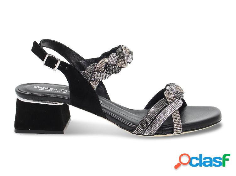 PASQUINI CALZATURE SANDALI DONNA PASQU2258BLACK PELLE NERO