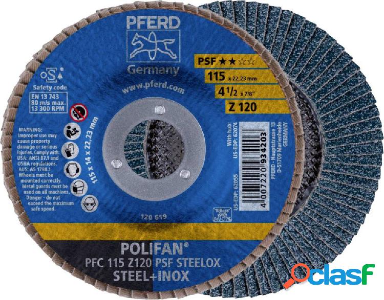 PFERD 67769115 PFC 115 Z 120 PSF STEELOX Disco con falde