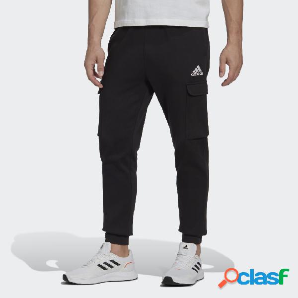 Pantaloni Essentials Fleece Regular Tapered Cargo